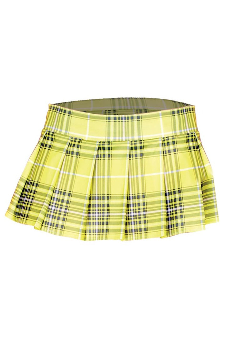 Yellow Plaid Skirt