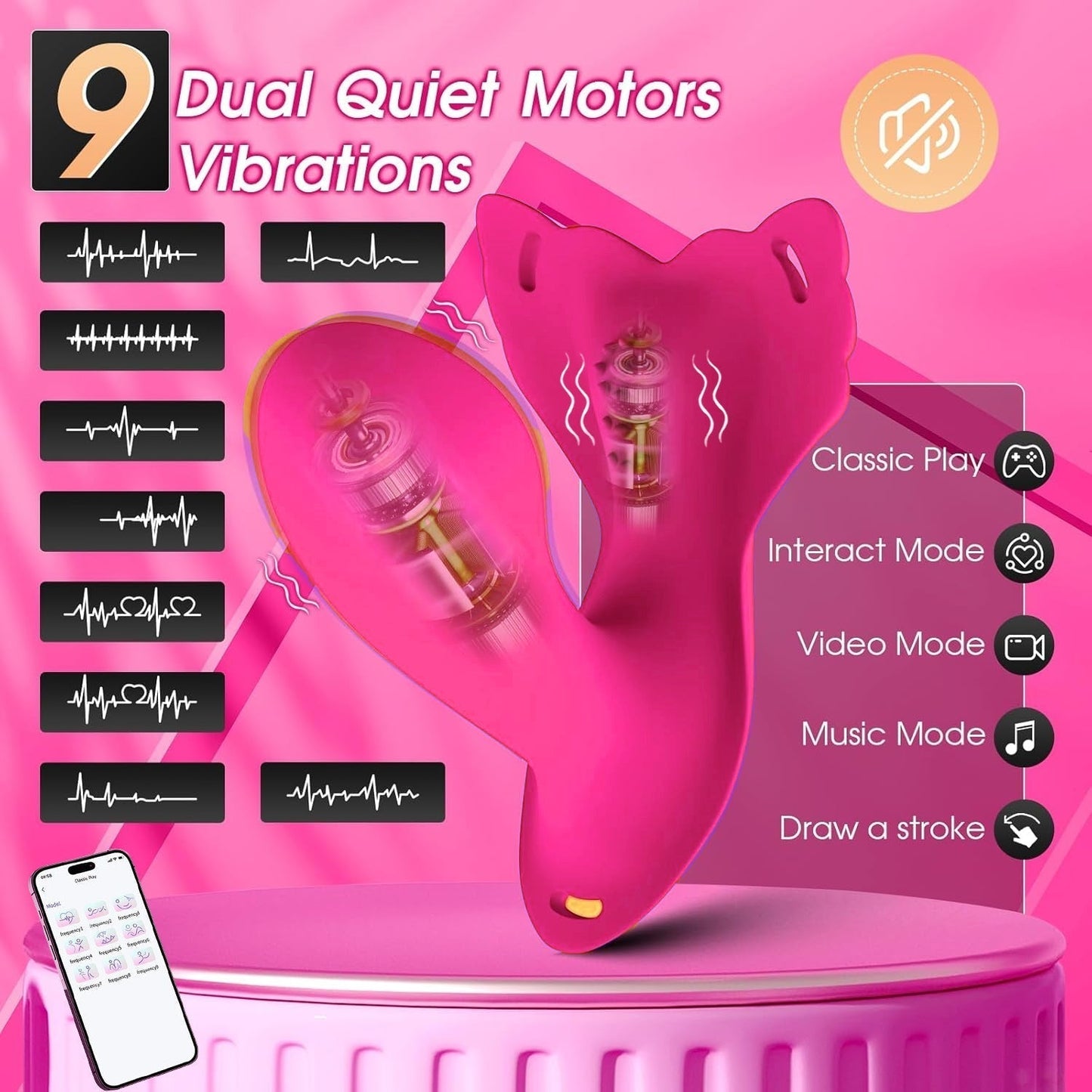 💥 2025 Limited 70% ️OFF 💦 VibraHug Suptruck™ Wearable Vibrator X9 📱 Pulse Panty Global Control & 9 Modes Hemiras