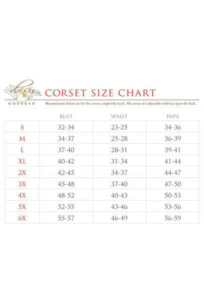 Satin Corset with Removable Snap on Skirt