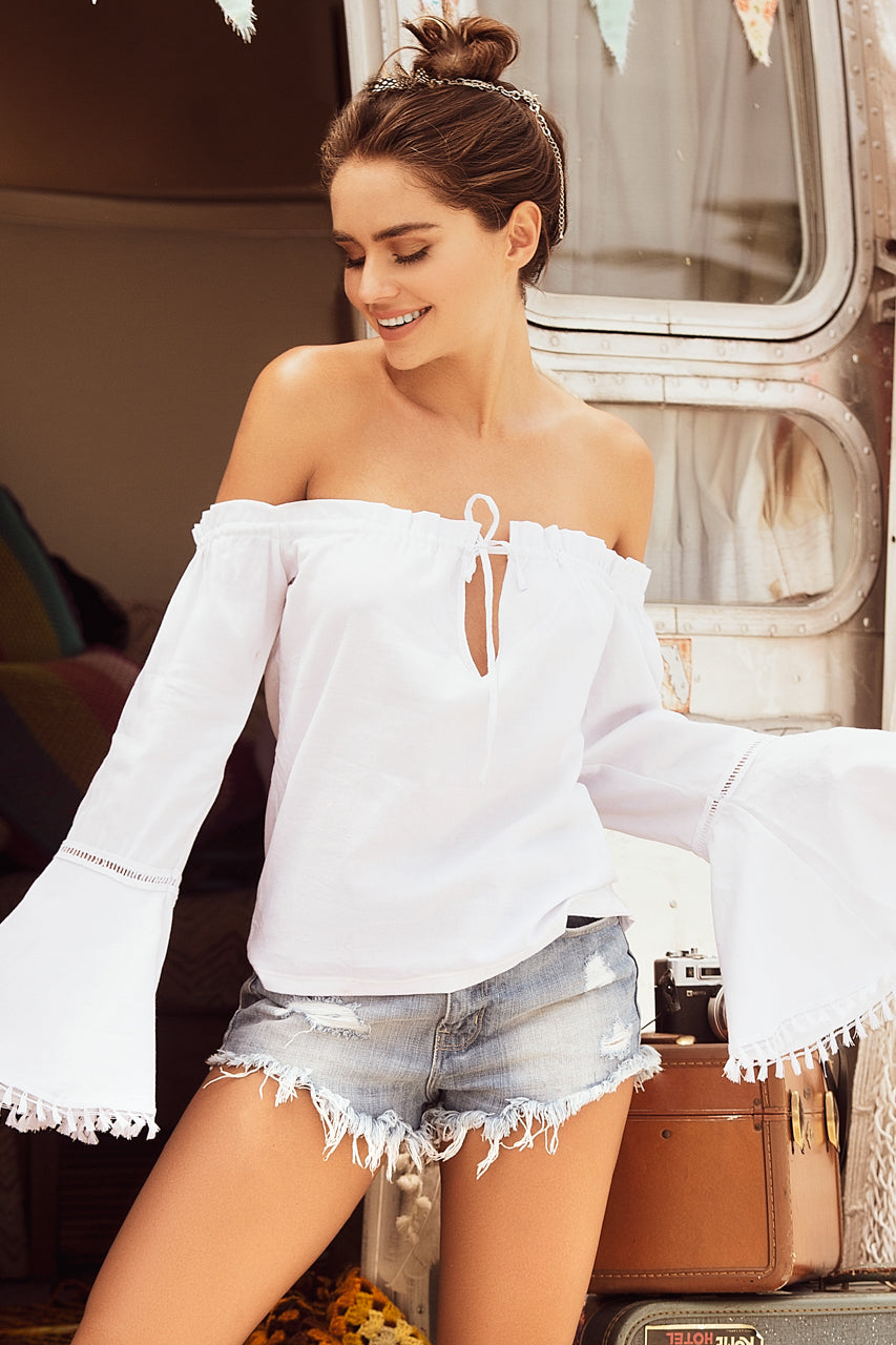 Bell Sleeve Boho Shirt