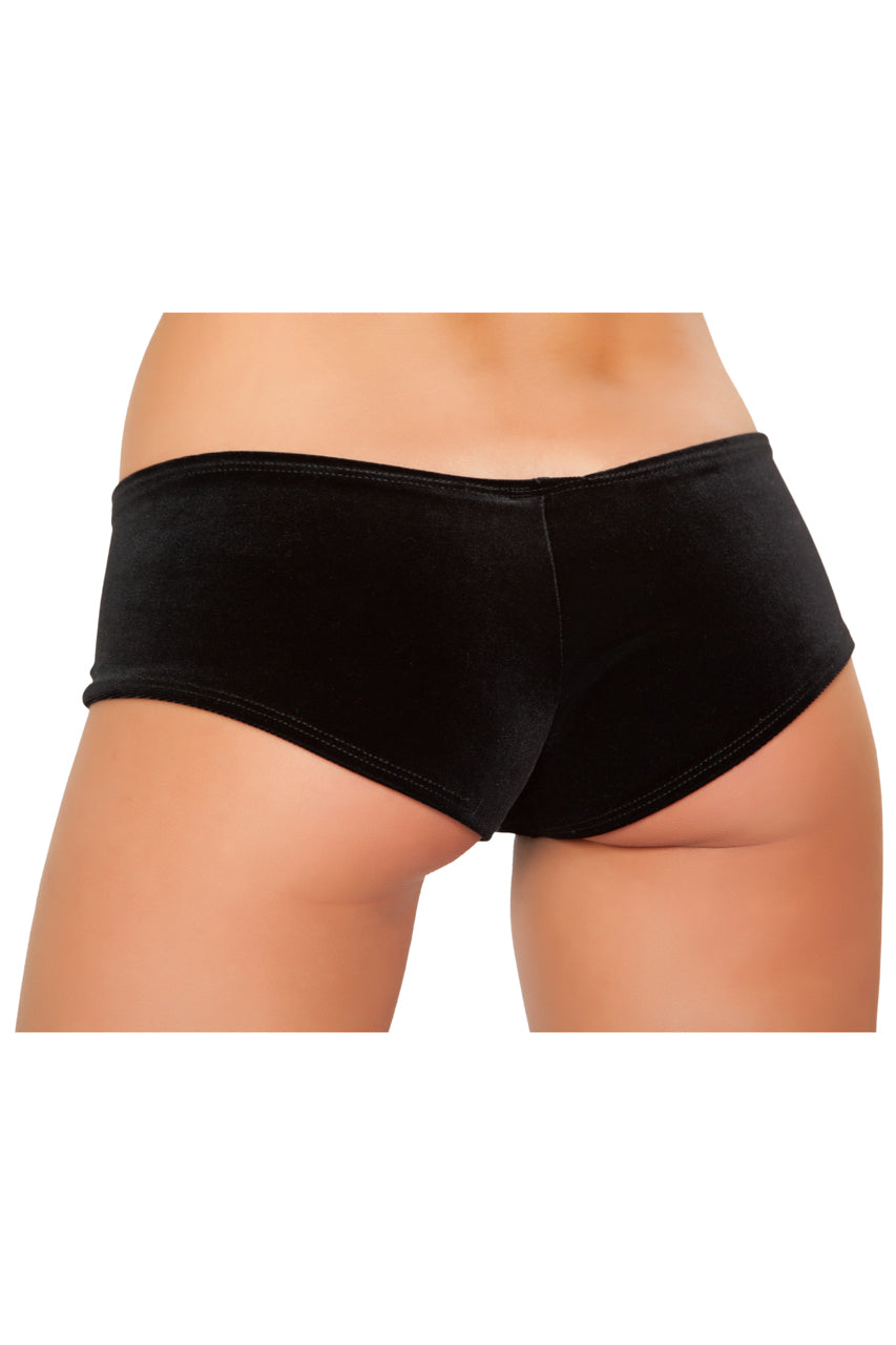 Black Velvet Shorts