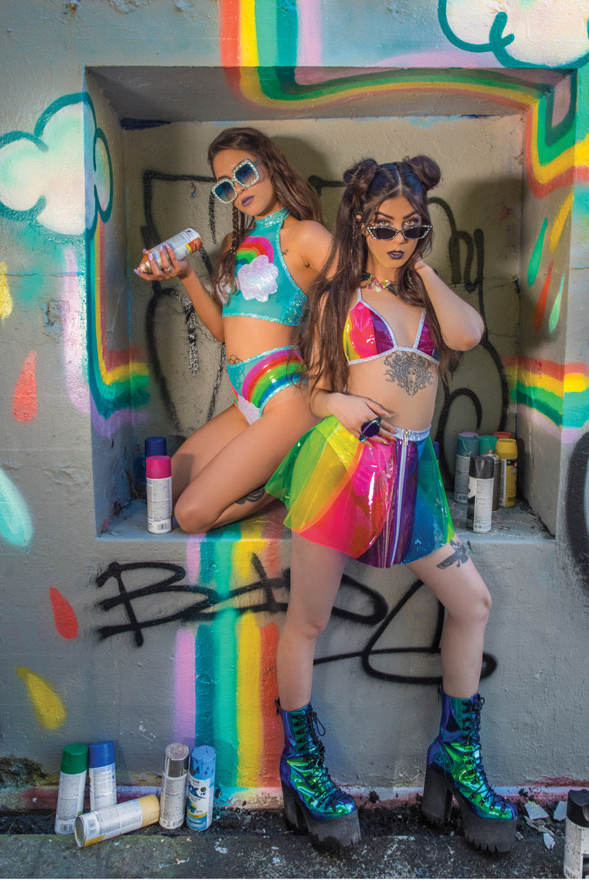 Cloud and Rainbow Shorts
