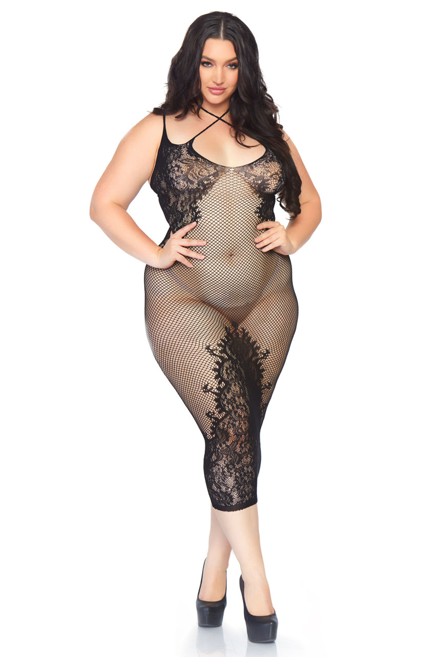 Lattice Body Con Chemise