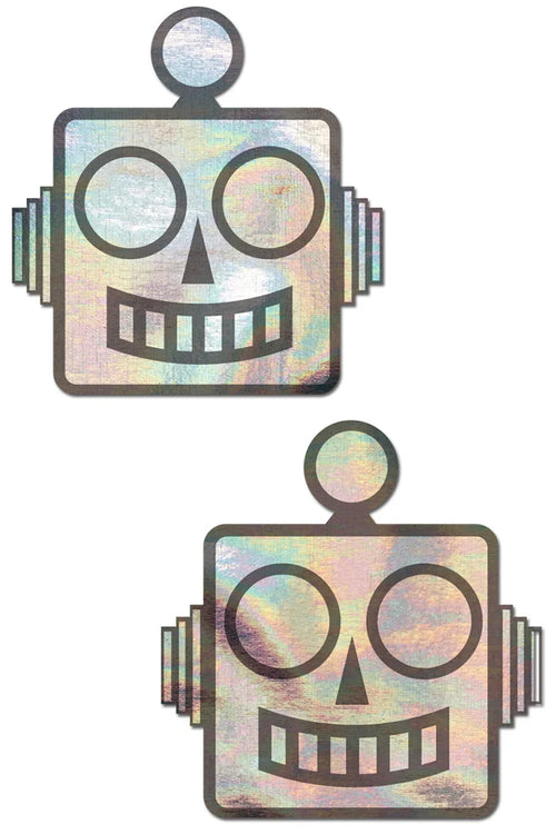 Holographic Robot Nipple Pasties