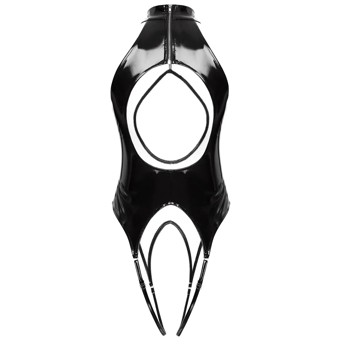 Maxa Crotchless Teddy - Black