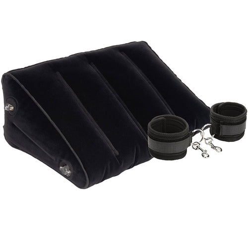 LuxFetish Inflatable Position Wedge with Cuffs