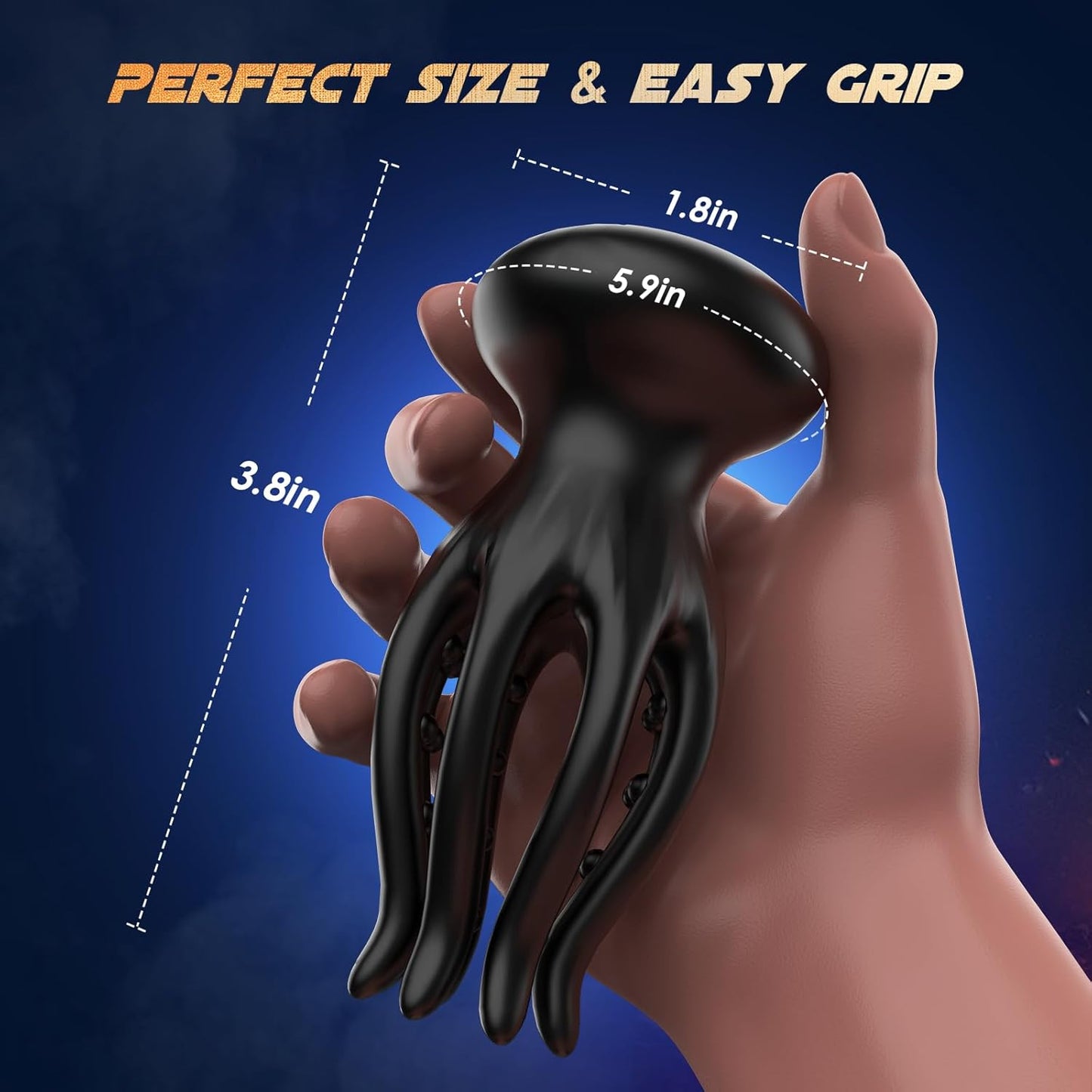 KRAKEN Suptruck⢠X10 Unisex 360° Vibrator 32 Massage Beads & 10 Modes