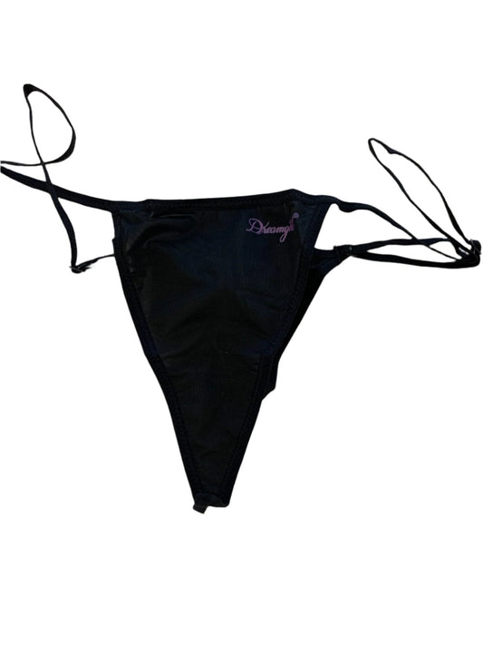 Plus Size Black Thong