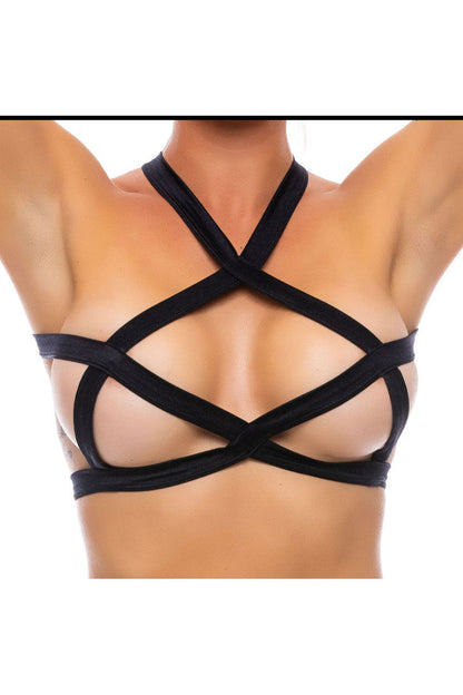 Caged Seduction Criss Cross Top