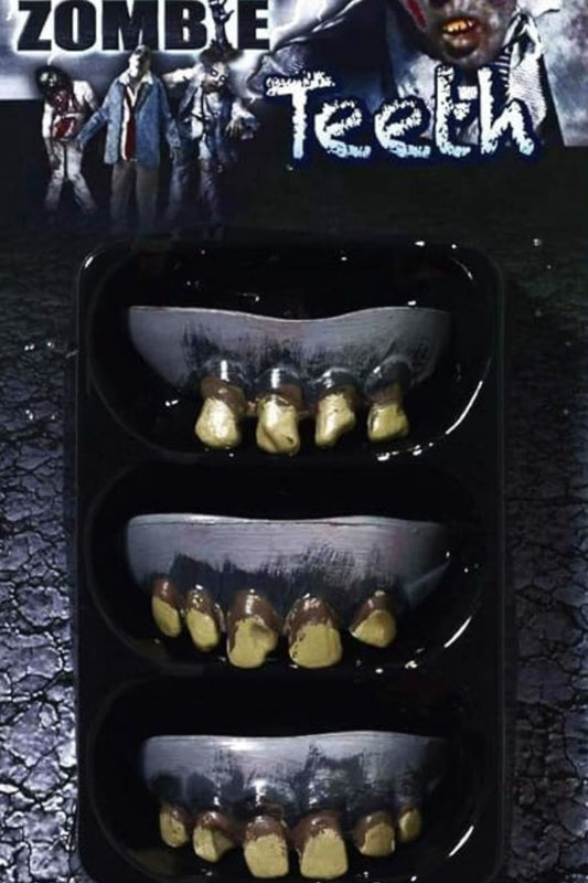 3 Pack Zombie Teeth Costume Accessory
