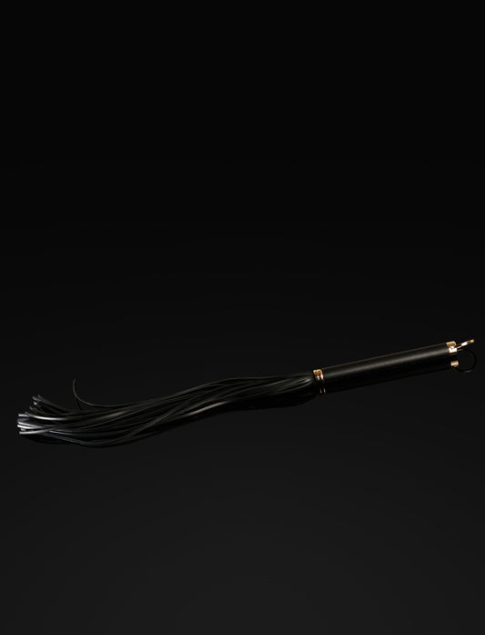 LacyMate™ Fashion Fetish Black Leather Flogger