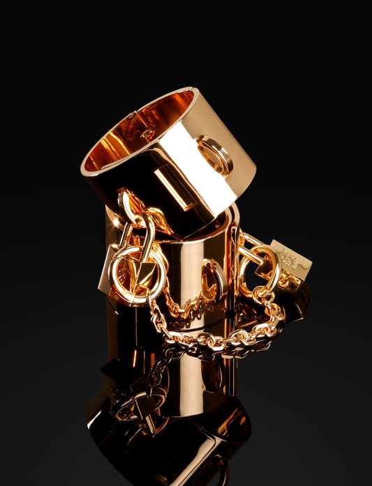 LacyMate™ Chastity Gold Cuffs