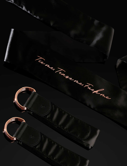 LacyMate™ Deluxe Black Satin Bondage Kit