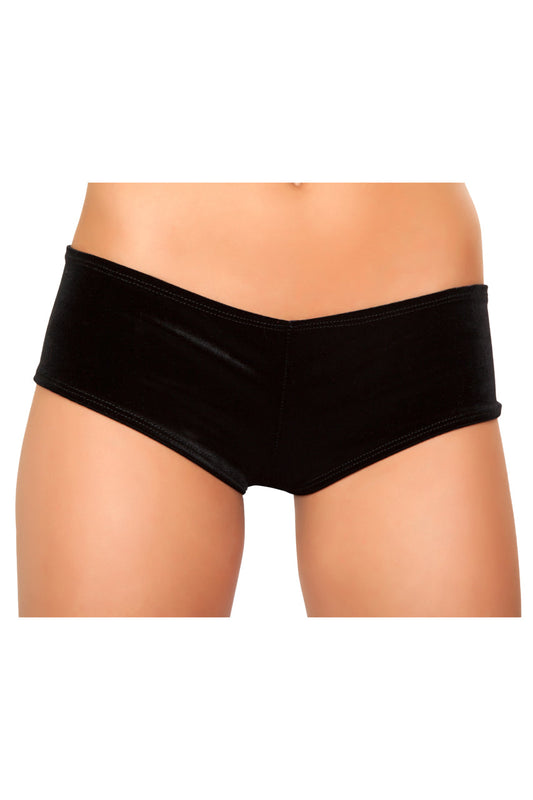 Black Velvet Shorts