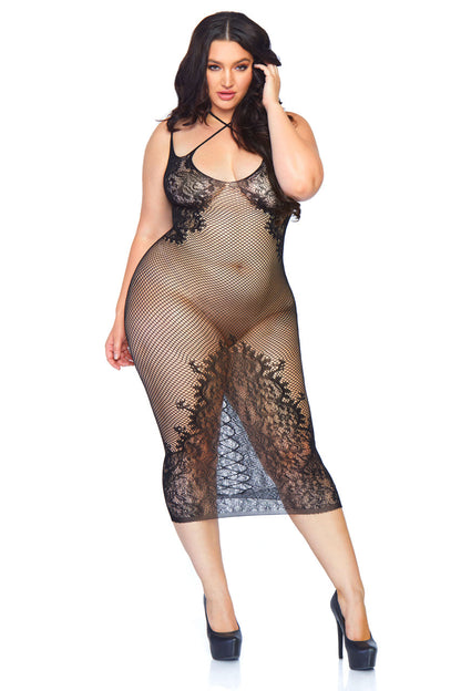 Lattice Body Con Chemise