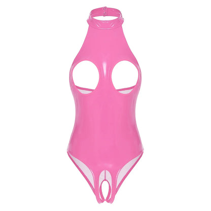 More Tequila Latex Crotchless Teddies
