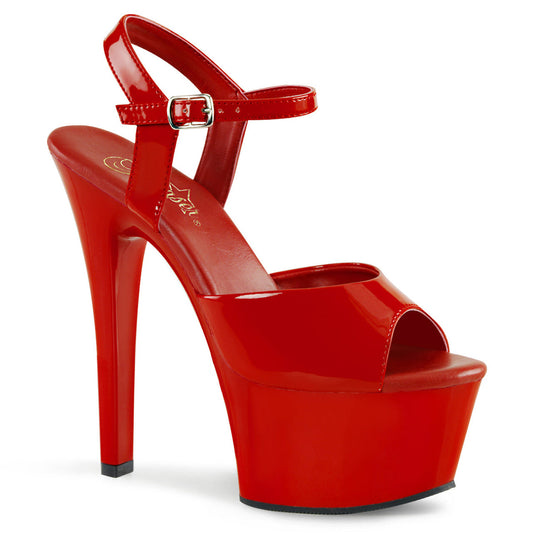 Red 6" Ankle Strap Heels*