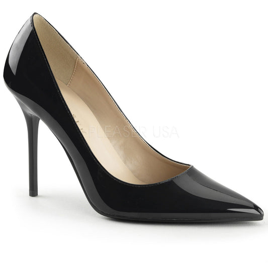 4" Pointed-Toe Pump - Black*