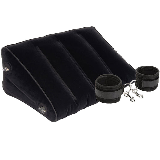 LuxFetish Inflatable Position Wedge with Cuffs