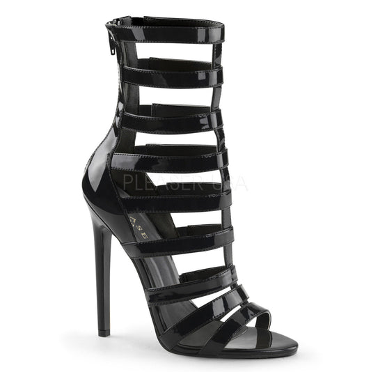 5" Black Strappy Sandal Booties*